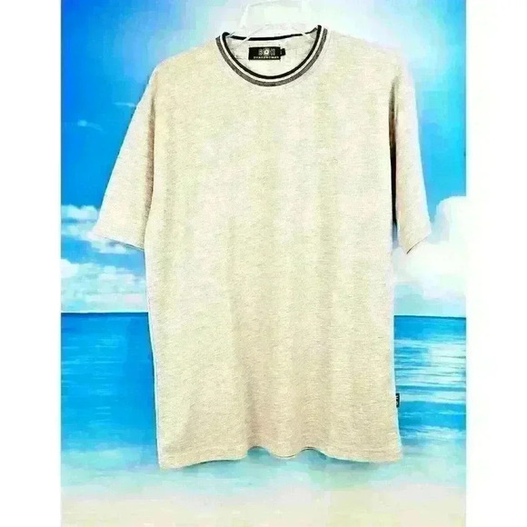 Shanbao May Other - SHANBAO MAY Mens PALE LIGHT GRAY THERMAL Shirt Stretch Top size XL